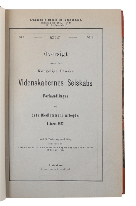 Undersøgelser og Betragtninger over Cycadeerne [1877] (+) Bidrag til Cycadeernes Naturhistorie [1879] (+) Om Bygningen og den formodede Bestøvningsmaade af nogle grønlandske Blomster [1886] (+) Note sur le genre Hydrostachys [1891] (+) Note sur la bio...