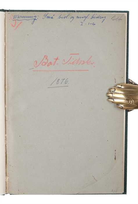 Smaa Biologiske og Morfologiske Bidrag. (Offprint from "Botanisk tidsskrift"). 