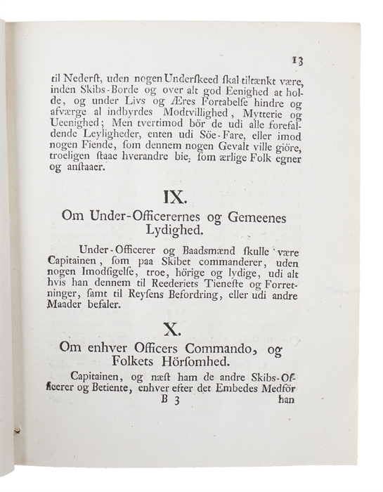 Skibs-articler saavel for Ober- og Under-officerer, som for alle og enhver, gemeene og andre, der fare paa de coffardie-skibe, som seyle til West-Indien, Guinea, samt Middel-havet, eller paa lange reyser om de West. 