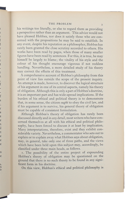 The Political Philosophy of Hobbes. His Theory of Obligation.
