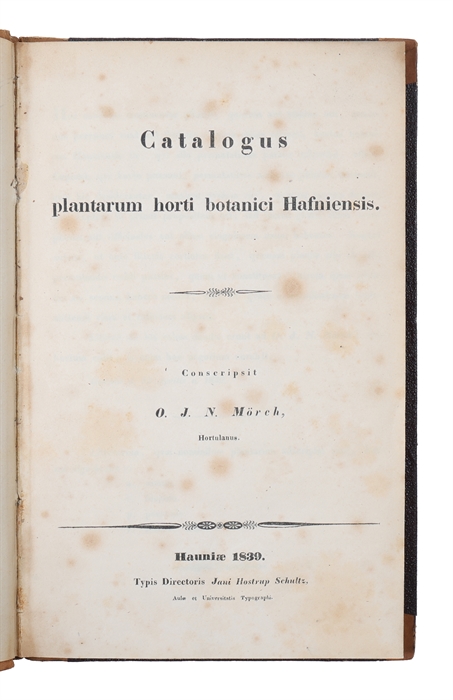 Catalogus Plantarum Horti Botanici Hafniensis (+) Supplementum Catalogi.
