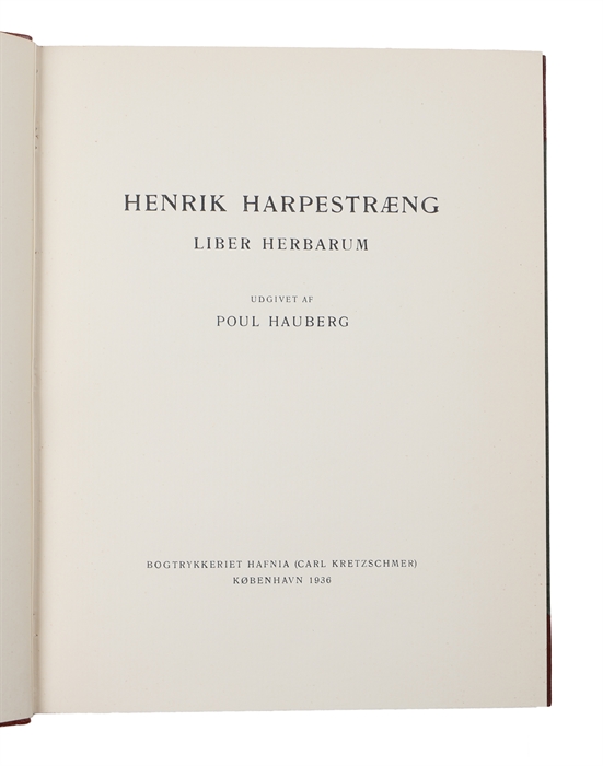 Henrik Harpestræng Liber Herbarum.
