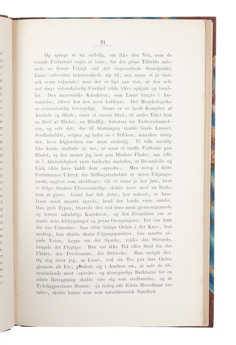 Har Linné seet tingen og havt syn paa sagen trods nogen eftermand? Tvende botaniske Smaatilfælde (+) For Hundrede Aar siden.