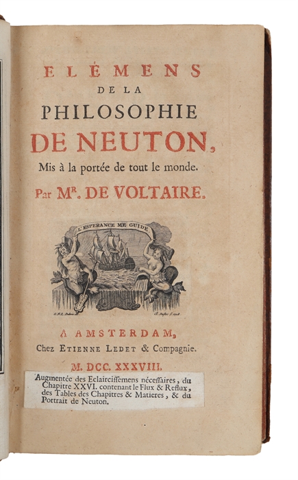 Elémens de la Philosophie de Neuton, Mis à la parté de tout le monde.