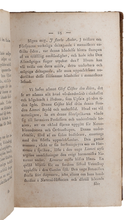 Minne af von Linné, fader och son. 2 parts. 