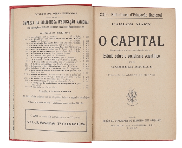 O Capital. (i.e. Portuguese: "Das Kapital").