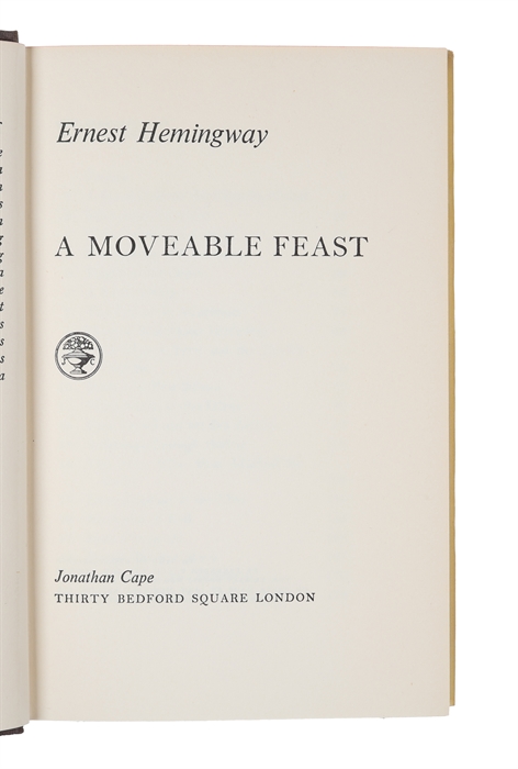 A Moveable Feast.