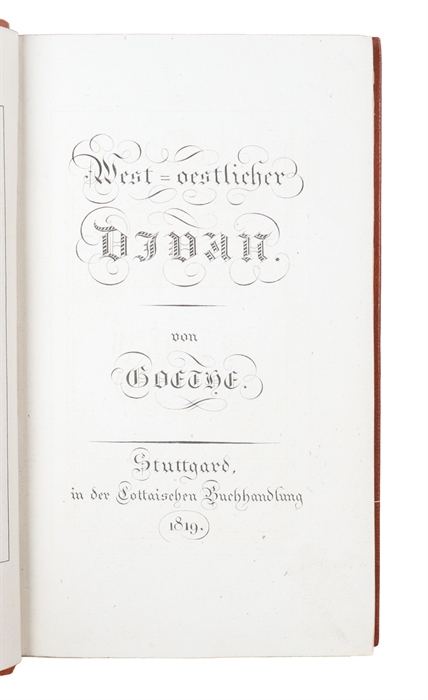 West-oestlicher Divan.