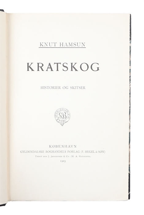 Kratskog. Historier og Skitser. 
