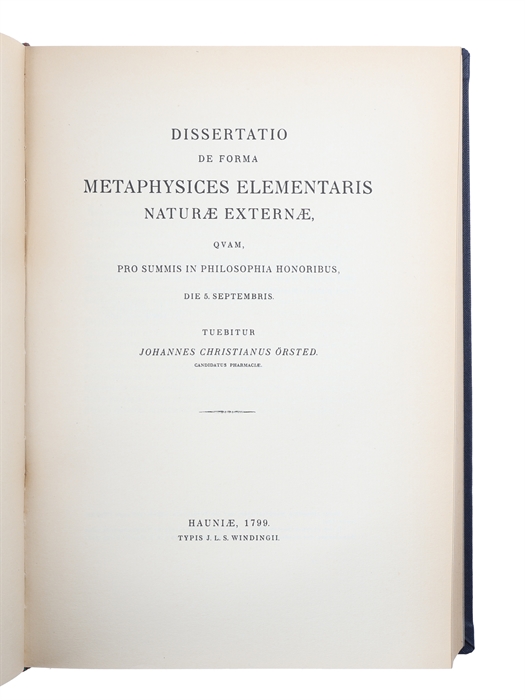 Naturvidenskabelige Skrifter. Samlet Udgave med to Afhandlinger om hans Virke ved Kirstine Meyer./ Scientific Papers. Collected Edition with two Essays on his Work by Kirstine Meyer. 3 vols. 