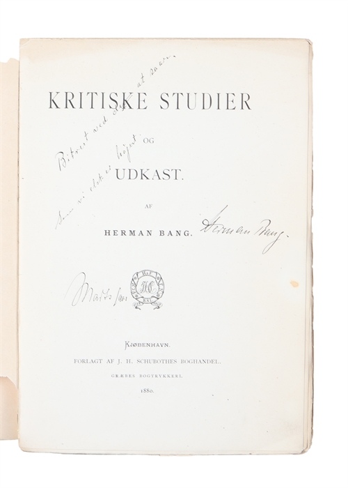 Kritiske Studier og Udkast.