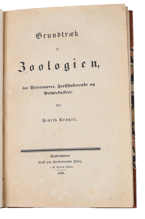 Grundtræk af Zoologien, for Veterinærer, Forststuderende og Polyteknikere.