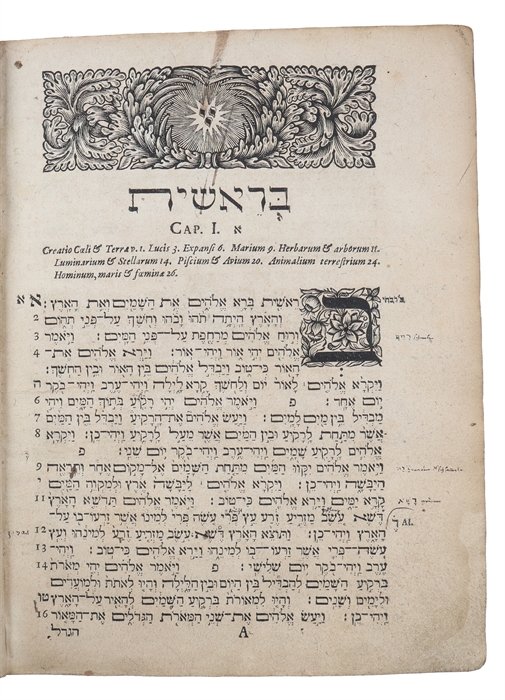 Biblia ad Optimas Quasque Editiones Expressa cum Notis Masorethicis et Numeris Distinctionum in Paraschas et Capita et Versus nec non Singulorum Capitum Summariis Latinis. 2 parts.