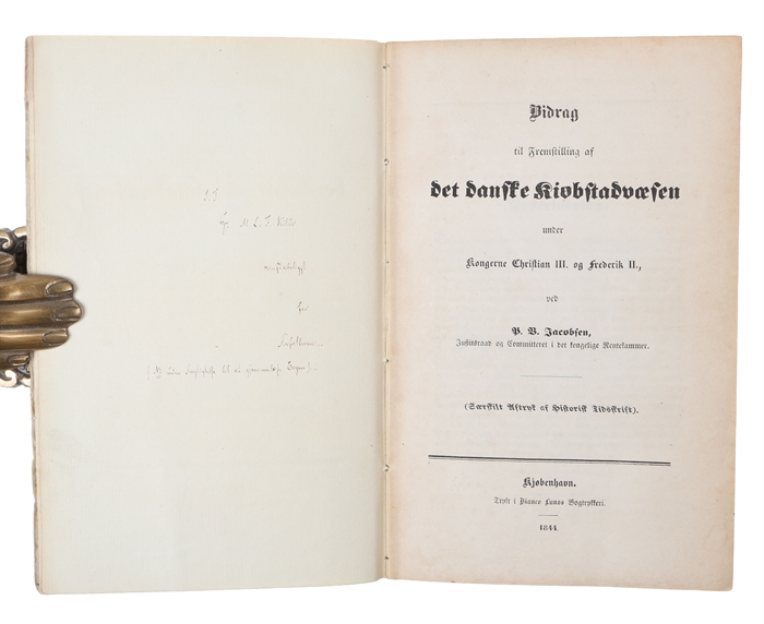 Bidrag til Fremstilling af det danske Kiøbstadvæsen under Kongerne Christian III. og Frederik II.