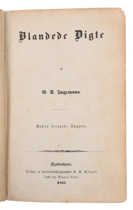 Blandende Digte. Anden forøgede Udgave.