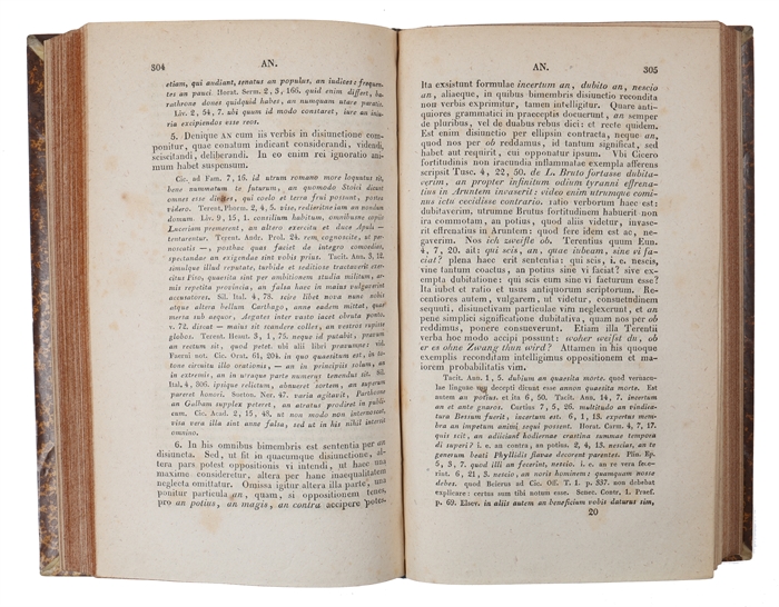 Tursellinus seu De particulis Latinis commentarii. 4 vols (all).