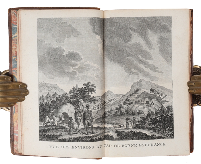 Voyage au Cap de Bonne-Espérance, et autour du monde avec le capitaine Cook. et principalement dans les pays des Hottentots et des Caffres. 3 vols.