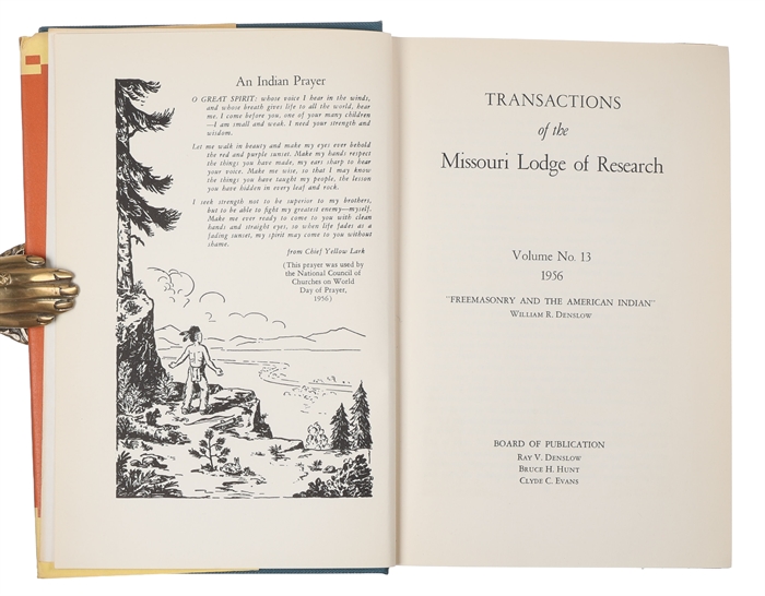 Freemasonry and the American Indian (in: Transactions of the Missouri Lodge of Research, Volume No. 13 1956)