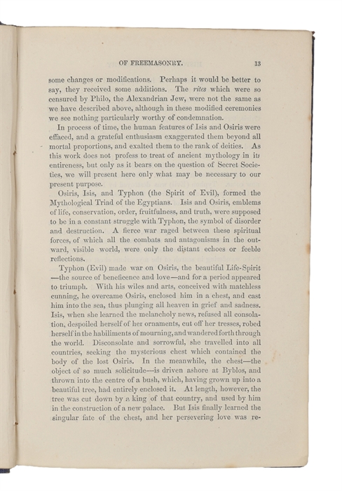 History and Philosophy of Freemasonry and Other Secret Societies.