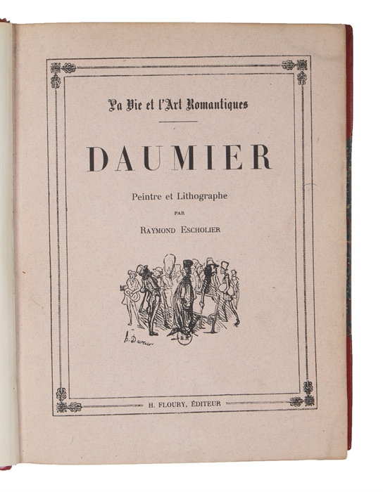 Daumier, peintre et lithographe.