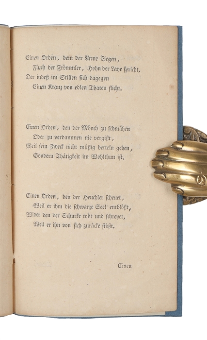Joseph der Zweyte, Beschützer des Freymaurerordens.