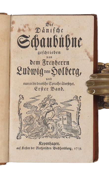 Die dänische Schaubühne, geschrieben von dem Freyherrn Ludvig von Holberg und nun in die deutsche Sprache übersetzet. 5 vols. 