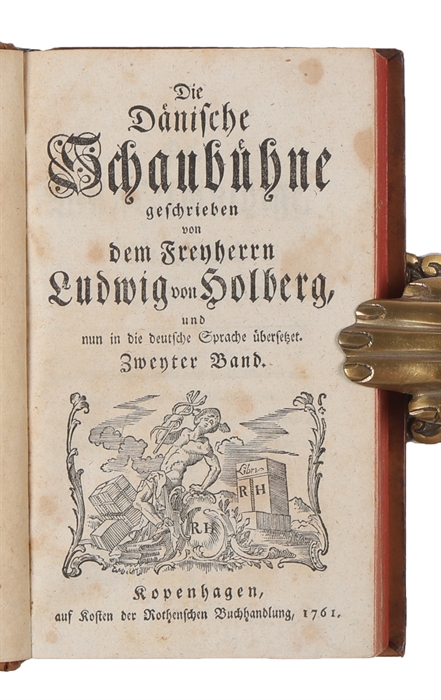 Die dänische Schaubühne, geschrieben von dem Freyherrn Ludvig von Holberg und nun in die deutsche Sprache übersetzet. 5 vols. 