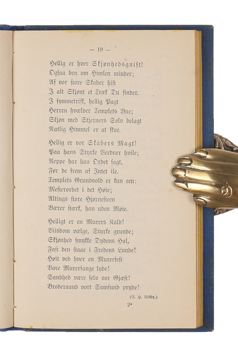 Sangbog for St. Johannes logen Maria til de tre Hjerter.