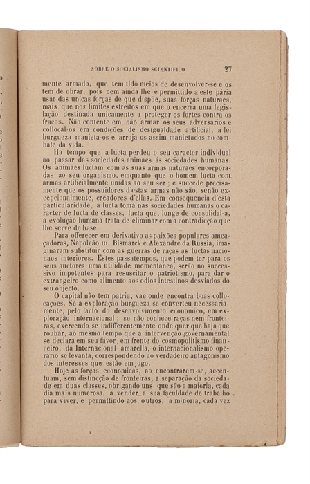 O Capital. (i.e. Portuguese: "Das Kapital").