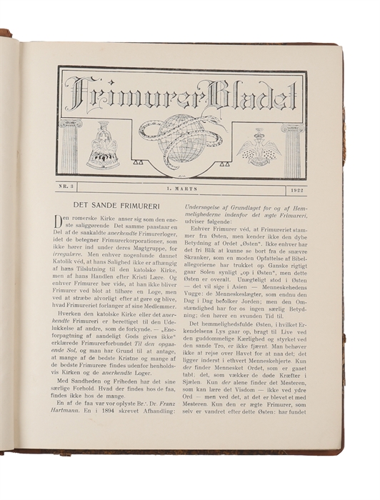 Frimurerbladet. (Nr. 1-36, 38)