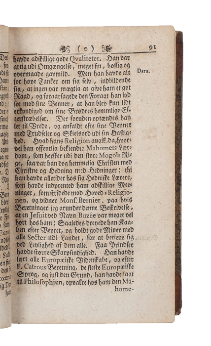 Adskillige store Heltes og berømmelige Mænds, sær Orientalske og Indianske, sammenlignende Historier og Bedrifter efter Plutarchi Maade. Deelt udi 2 Tomer. Tomus I-(II). Anden og forbedrede Edition.
