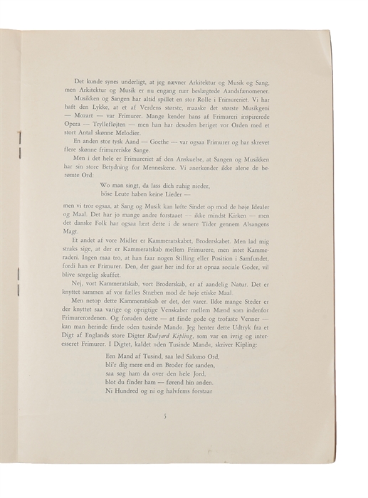 Foredrag V. S. V. overkirug Frode Rydgaard ved vedgørenhedsdirektoriets fest i stamhuset den 30 Marts 1941. Særtryk.