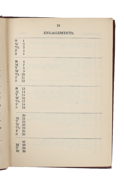 The West Lancashire Masonic Calendar, 1891-92.