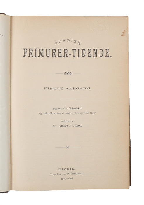 Nordisk Frimurer-Tidende. Fjerde Aargang.