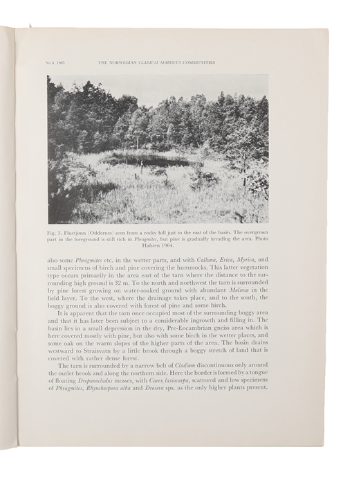 The Norwegian Cladium mariscus communities and their post-glacial history.