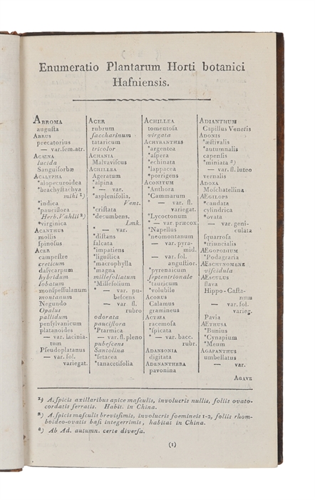 Enumeratio plantarum horti botanici Hafniensis.