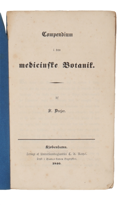 Compendium i den medicinske Botanik.