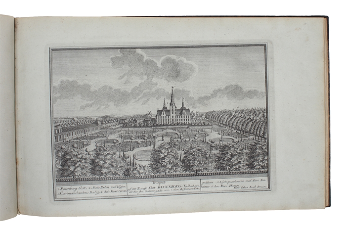 Danmarks Slotte i 24 Kobbere med historisk=topographiske Beskrivelser. Dänemarks Schlösser in 24 Kupfern. Mit historisch=topographischen Beschreibungen.