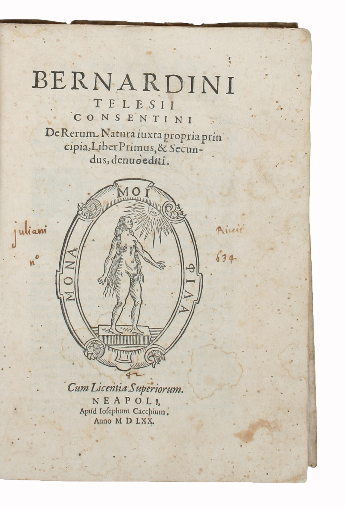 De Rerum Natura iuxta propria principia, Liber Primus, & Secundus, denuò  editi. - Philosophy - Shop | Herman . Lynge & Søn A/S