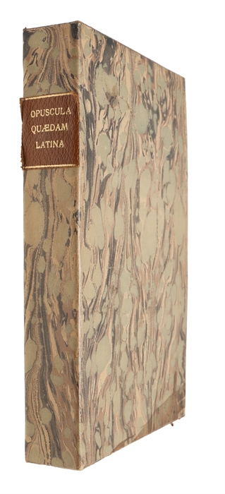 Opuscula quædam latina, Epistola I, cujus nova hæc editio prioribus est emendatior. Epistola II. Quinque libri epigrammatum.