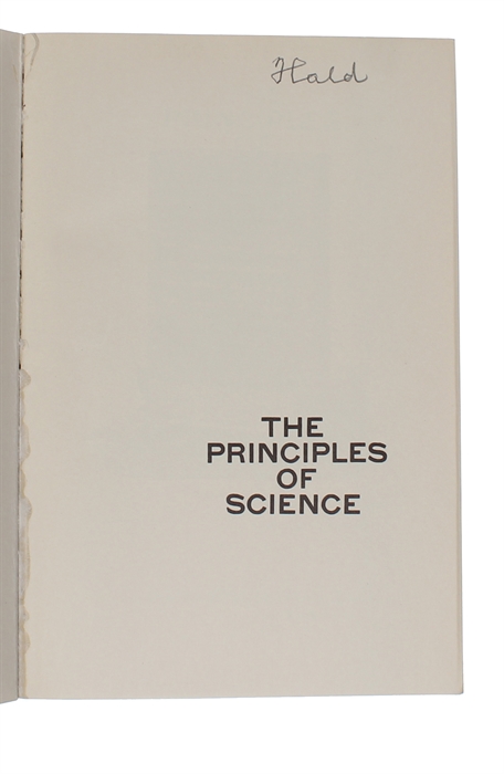 The principles of Science. A Treatise on Logic and Scientific Method. New Introduction by Ernest Nagel.