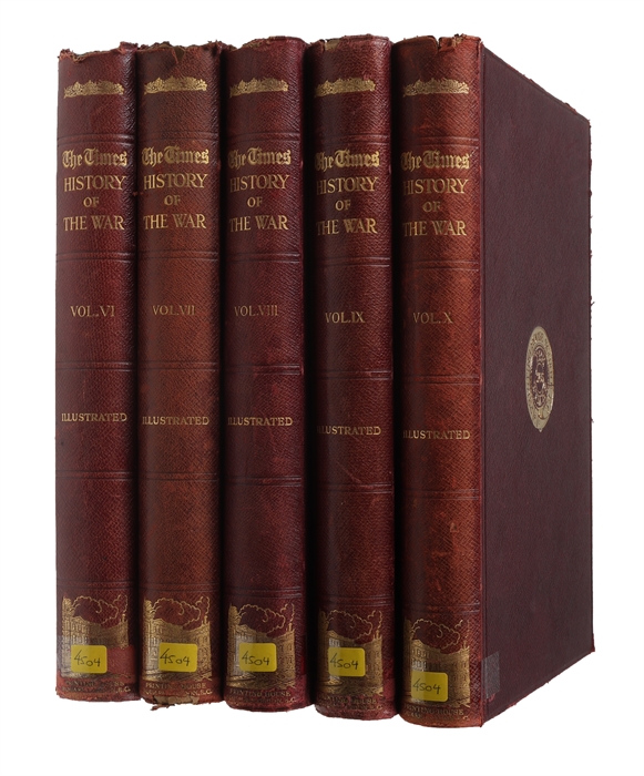 The Times History of the War. 22 vols. (including Index).