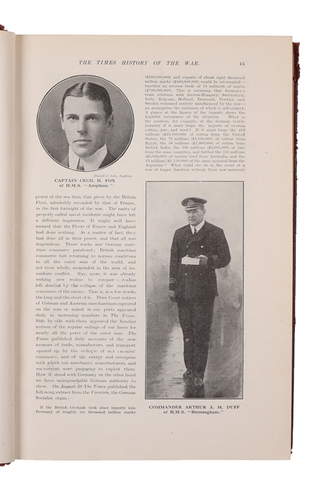 The Times History of the War. 22 vols. (including Index).