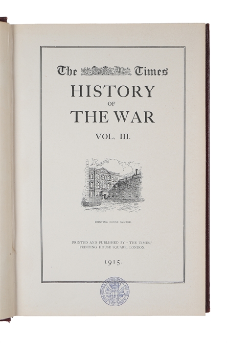 The Times History of the War. 22 vols. (including Index).