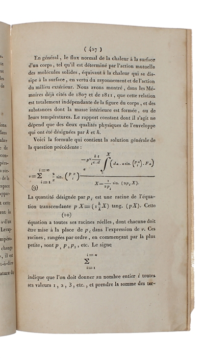 7 Papers on Radiant Heat: 1. Théorie de la chaleur (Extrait) - 2. Note sur la Chaleur rayonnante. - 3. Sur la Théorie-Physique de la Chaleur rayonnante. - 4. Extrait d'un Mémoire sur la Refroidissement séculaire du globe terrestre. - 5. Remarques gén...