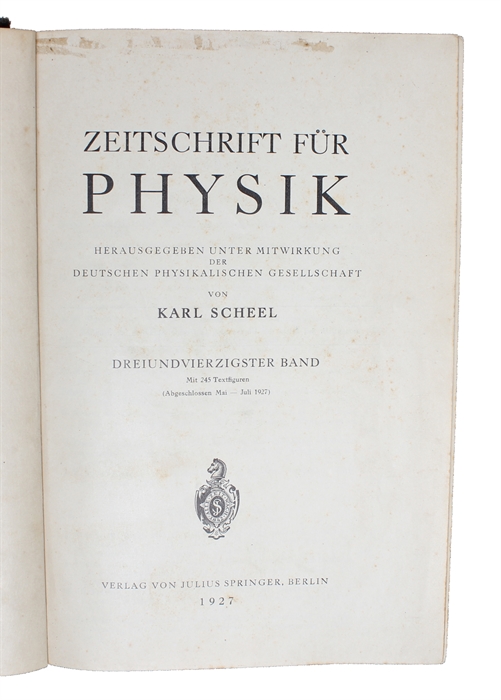 Über den anschaulichen Inhalt der quantentheoretischen Kinematik und Mechanik. (On the physical content of the quantum theoretical kinematics and mechanics).