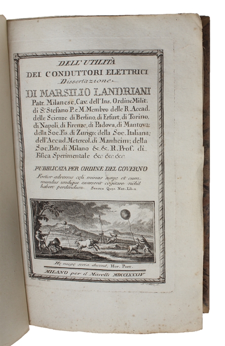 Dell' utilità dei Conduttoti Elettrici. Dissertazione.....Publicata per Ordine de Governo.