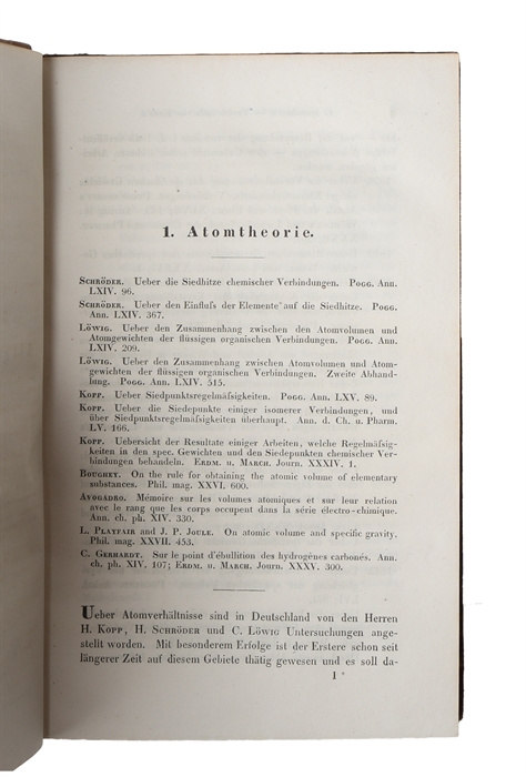 Physiologische Wärmeerscheinungen. Bericht "über die Theorie der physiologischen Wärmeerscheinungen für 1845" (Report on the Work done on the Theory of Animal Heat in 1845).