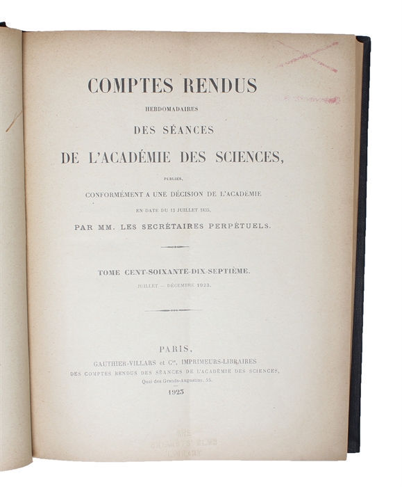 Ondes et quanta. Note de M. Louis de Broglie, présentée par M. Jean Perrin. (Séance du 10 Septembre 1923). (+) Quanta de lumière, diffraction et interférences. Note de M. Louis de Broglie, transmise par M. Jean Perrin. (Séance du 24 Septembre 1923). (+...