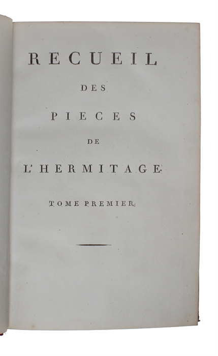 Recueil des Pieces (Theatre) de L'Hermitage. 3 vols (of 4 ?)